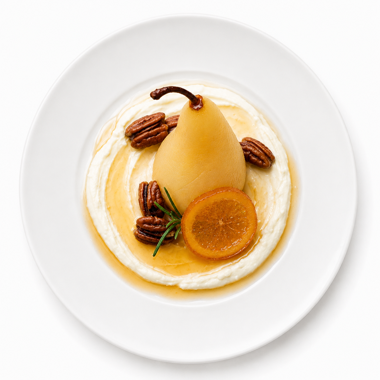 Poached Pear Dessert